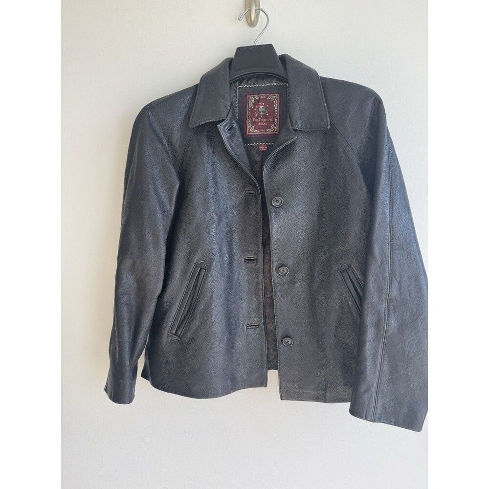 The Territory Ahead-Brown Leather Jacket-Heavy-Small